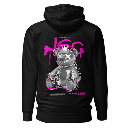 (RETRUN) PINK NGC SPRAY BEAR HOODIE